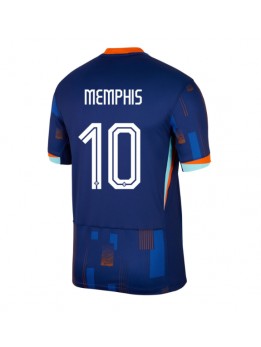 Billige Nederland Memphis Depay #10 Bortedrakt EM 2024 Kortermet